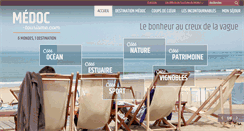 Desktop Screenshot of medoc-tourisme.com